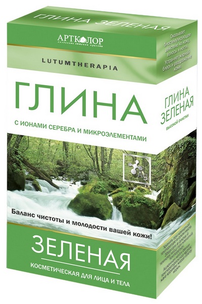 Lutumtherapia глина косметическая зелёная 100 г